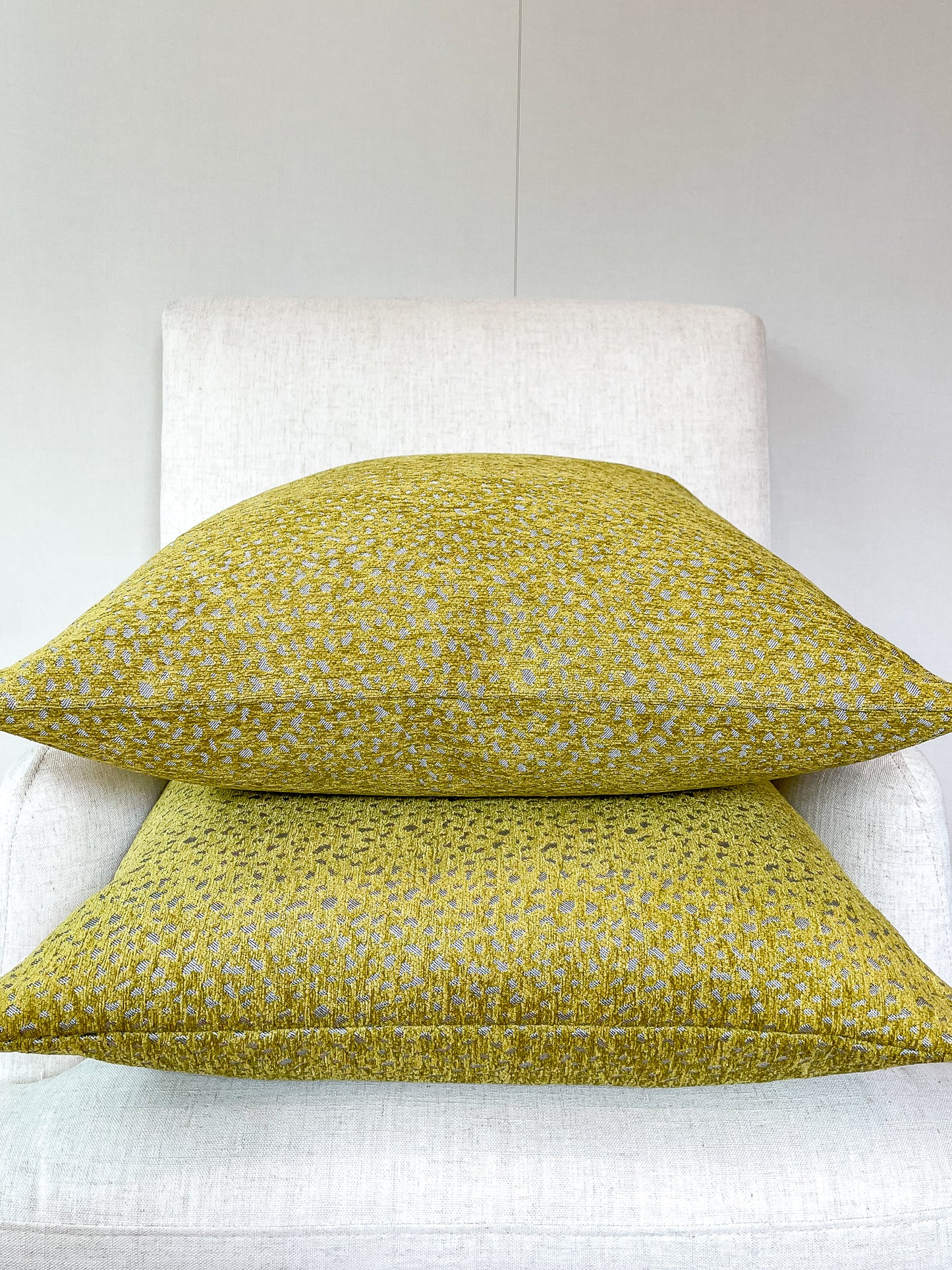 Chartreuse pillow cover