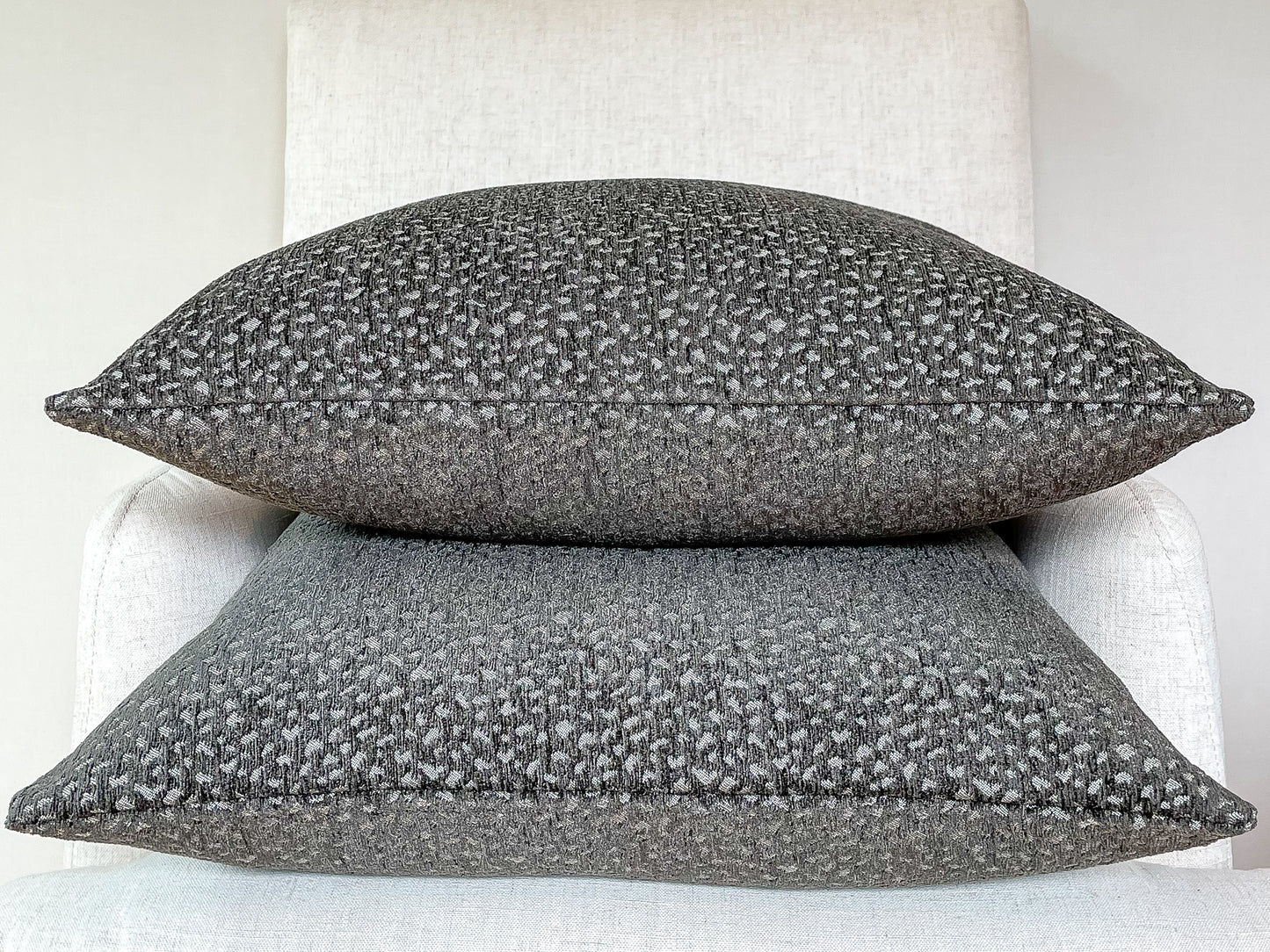 Charcoal grey pillow cover