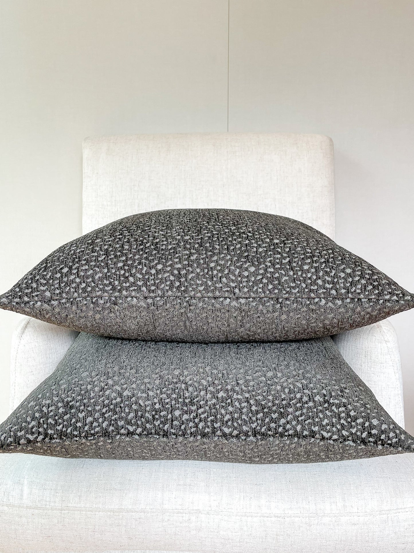 Charcoal grey pillow cover